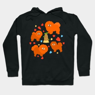 Chow Chow Dog Party Hoodie